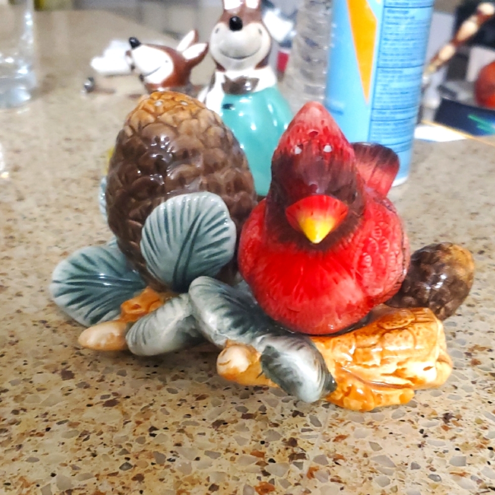 Christmas Salt And Pepper Shaker Table Center Piece